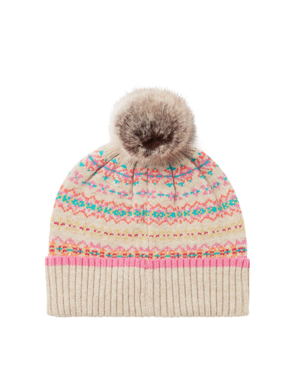 joules fairisle hat