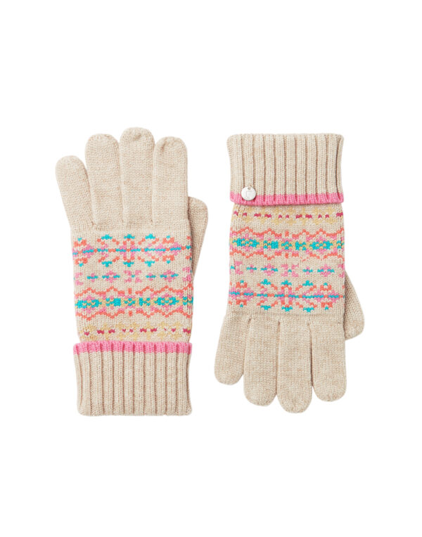 joules fairisle gloves