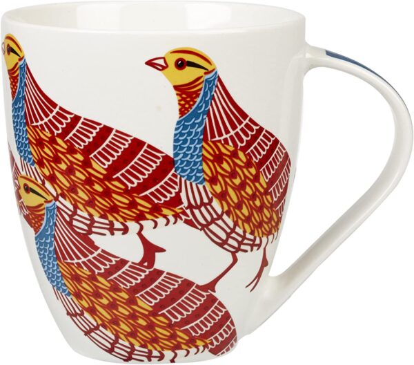 paradise birds partridge mug