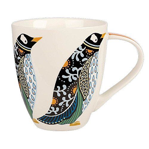 paradise birds penguin mug