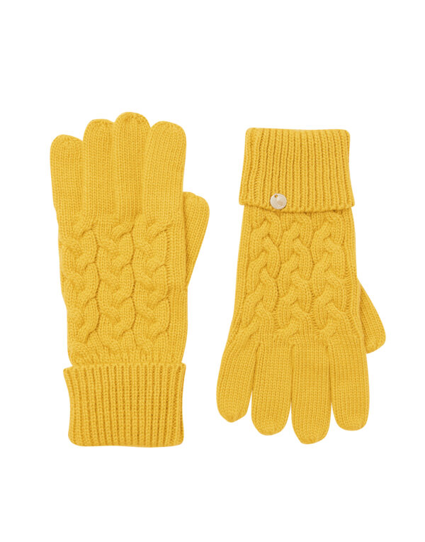 joules yellow gloves