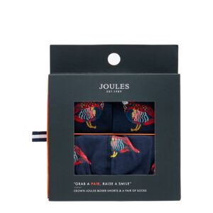 joules navy partridge socks and boxer set