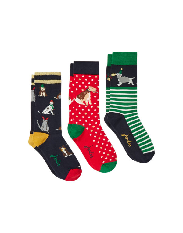 joules christmas dog socks