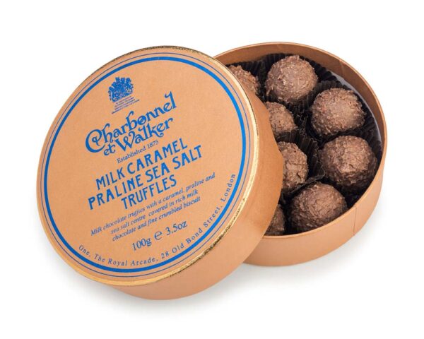 charbonnel milk caramel praline sea salt truffles