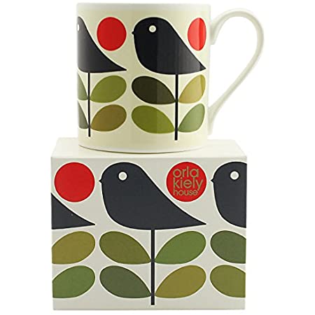 orla kiely early bird gift boxed mug