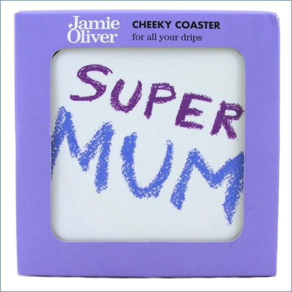 jamie oliver super mum coaster