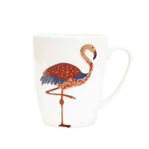 paradise birds flamingo mug