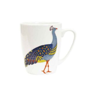 paradise birds peacock mug