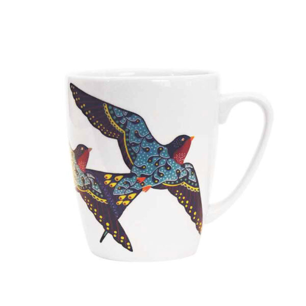 paradise birds swallow mug