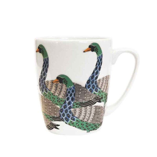 paradise birds swan mug