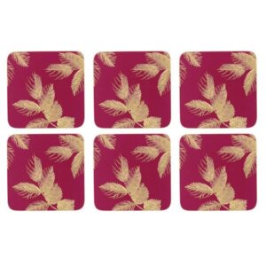sara miller etched leaves coasters