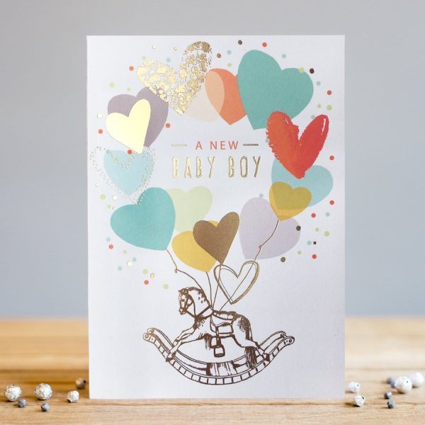 louise tiler baby boy card