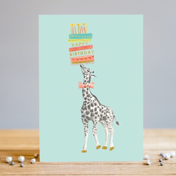 louise tiler giraffe cake card