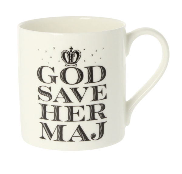 god save her maj mug