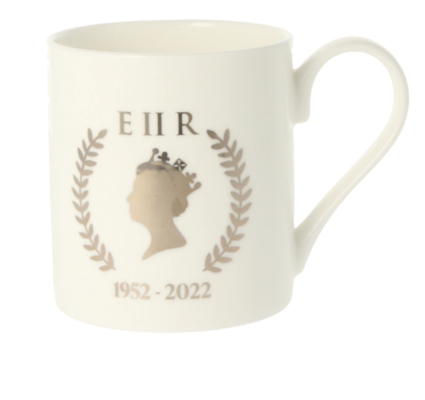 platinum silver jubilee mug