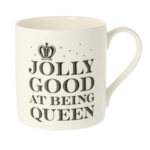 samantha morris jolly good at being queen mug