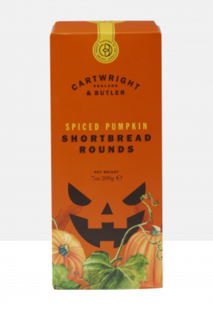 cartwright and butler spiced pumpkin shortbread biscuits