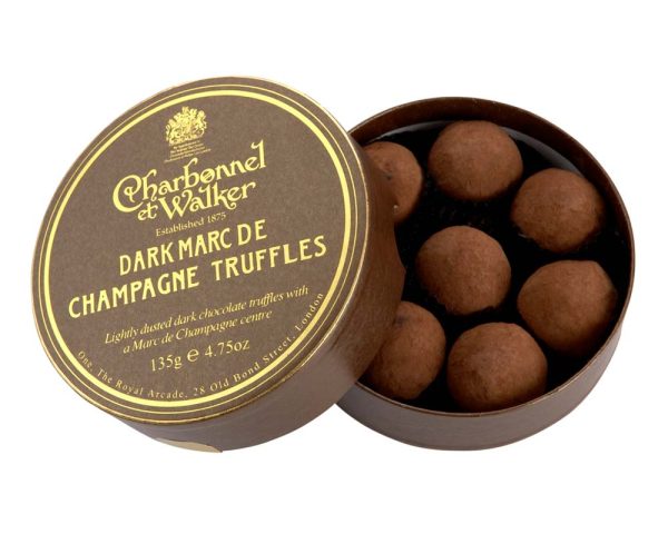 harbonnel dark marc de champagne truffles