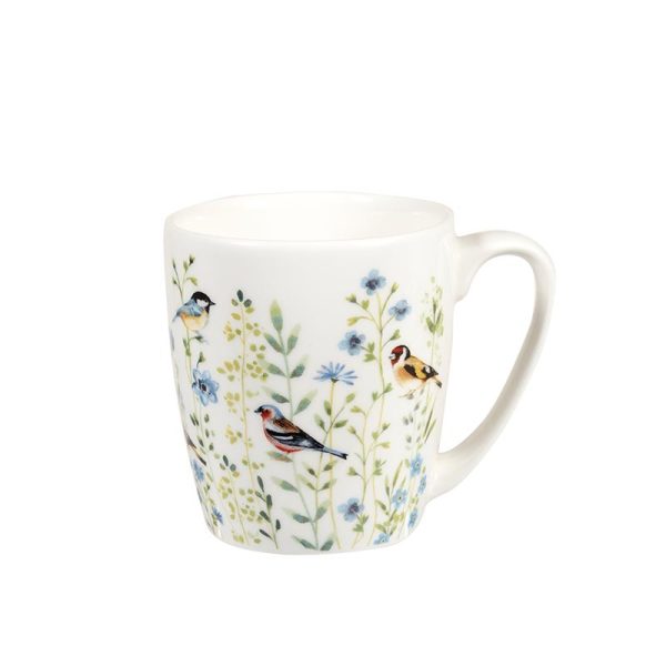 bird watch blue mug