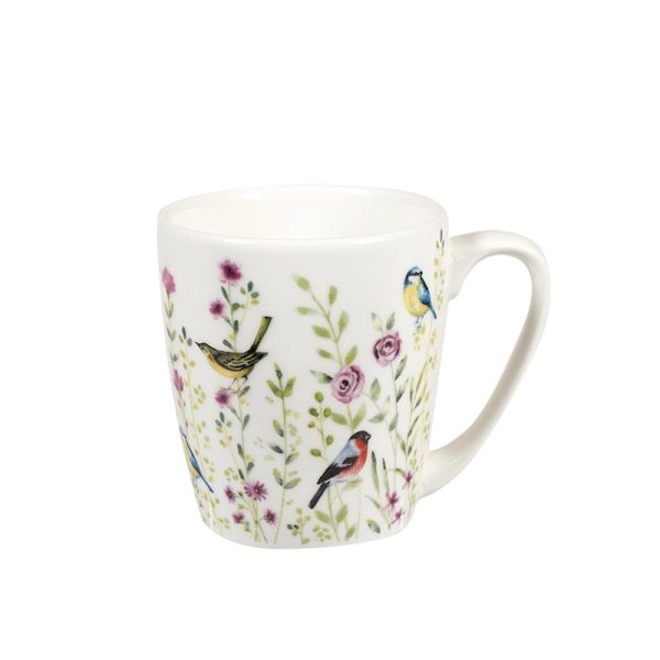 acorn pink bird watch mug