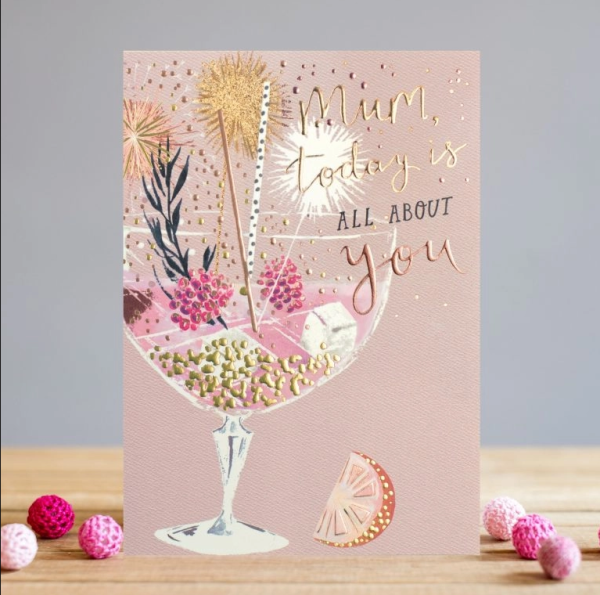 louise tiler mum today is all about you card