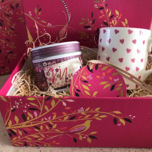 mug and candle hamper