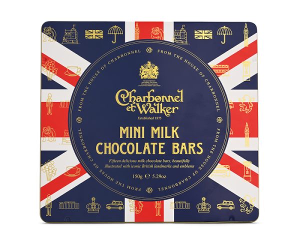 charbonnel et walker Union Jack Keepsake Tin with Mini Milk Chocolate Bars