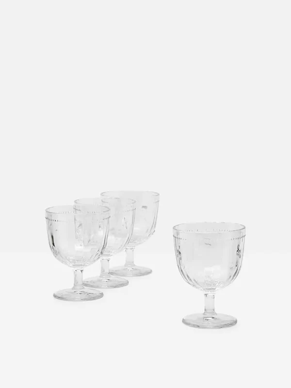 joules bee wine glasses set of 4