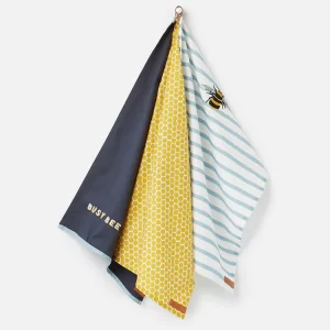 joules bee tea towels set of 3