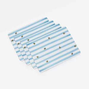 joules bee stripe placemats