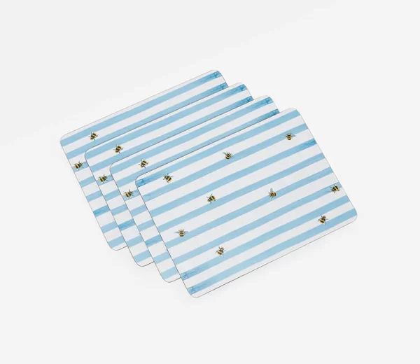 joules bee stripe placemats
