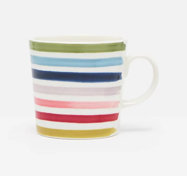 joules rainbow stripe mug