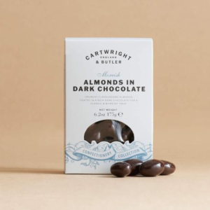 cartwright and butler almonds in dark chocolate