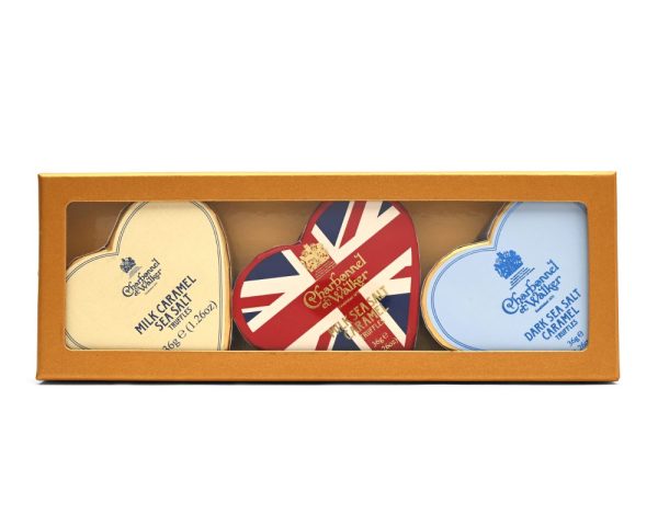 Charbonnel et Walker Trio of Salted Caramel Truffles Mini Heart Gift Set - Image 2