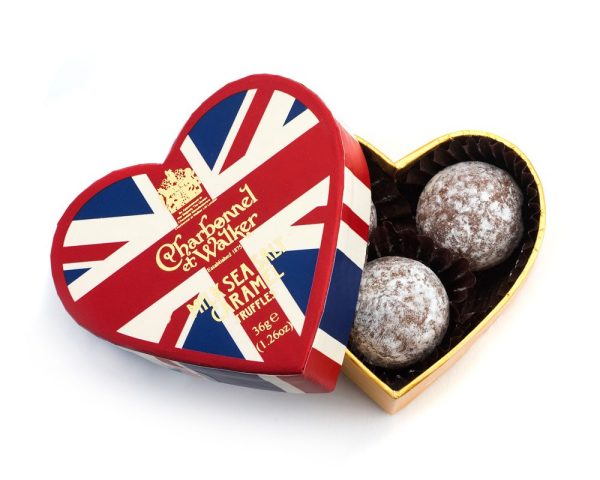 charbonnel et walker union jack sea salt heart