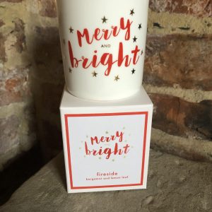Merry and Bright candle