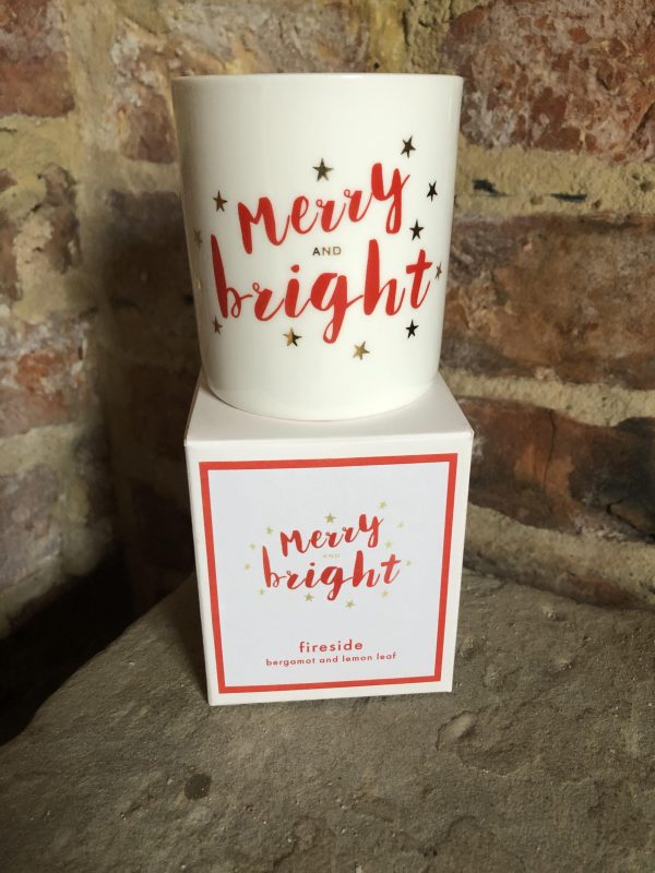 Merry and Bright candle