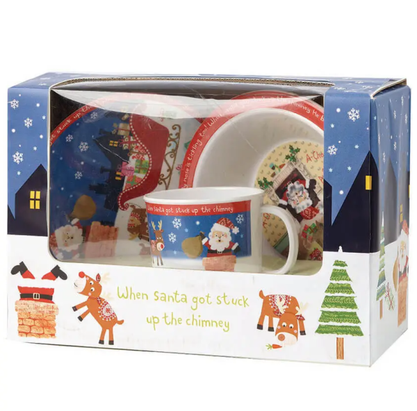 little rhymes santa melamine set