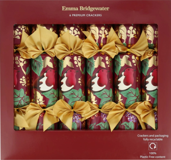 emma bridgewater ivy and robins christmas crackers