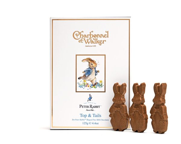 Charbonnel et Walker peter rabbit top hat and tails chocolate