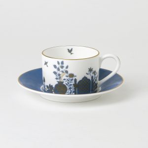 highgrove royal gardens blue tea cup and saucer