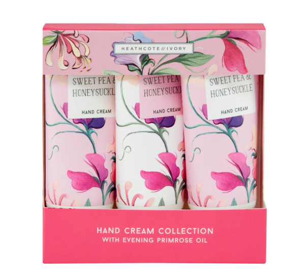 heathcote and ivory sweet pea hand creams