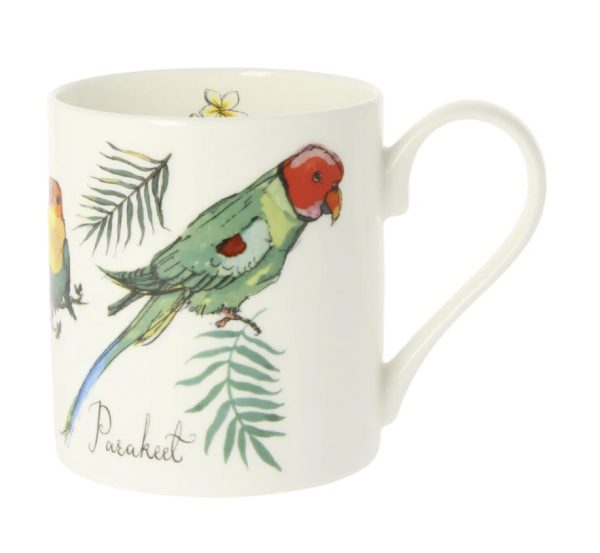madeleine floyd parakeets mug