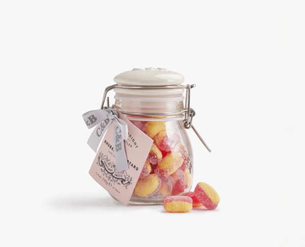 cartwright and butler rhubarb and custards in jar