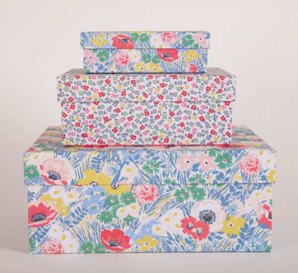 cath kidston winfield flowers set of 3 gift boxes